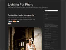 Tablet Screenshot of lightingforphoto.com
